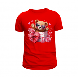 T shirt femme col en V pour la st valentin