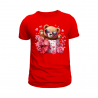 T shirt femme col en V pour la st valentin