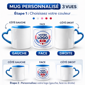 Mug ance de coeur à personnalisé