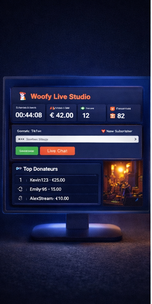 Interface Woofy Live Studio